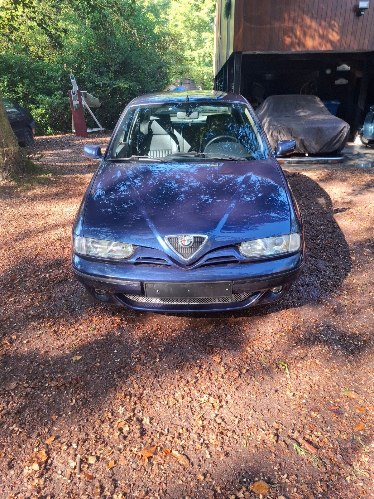 Alfa Romeo 146 Junior 1.4 16V, Auto's, Voorwielaandrijving, Zwart, 4 cilinders, Blauw