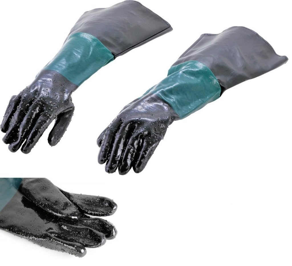 Zandstraal handschoenen XXL, Verzenden