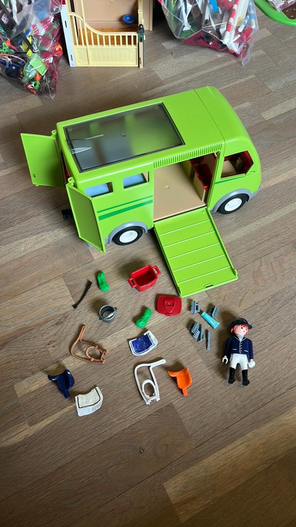 Playmobil 6928 Paardenvrachtwagen, Ophalen of Verzenden, Zo goed als nieuw, Complete set