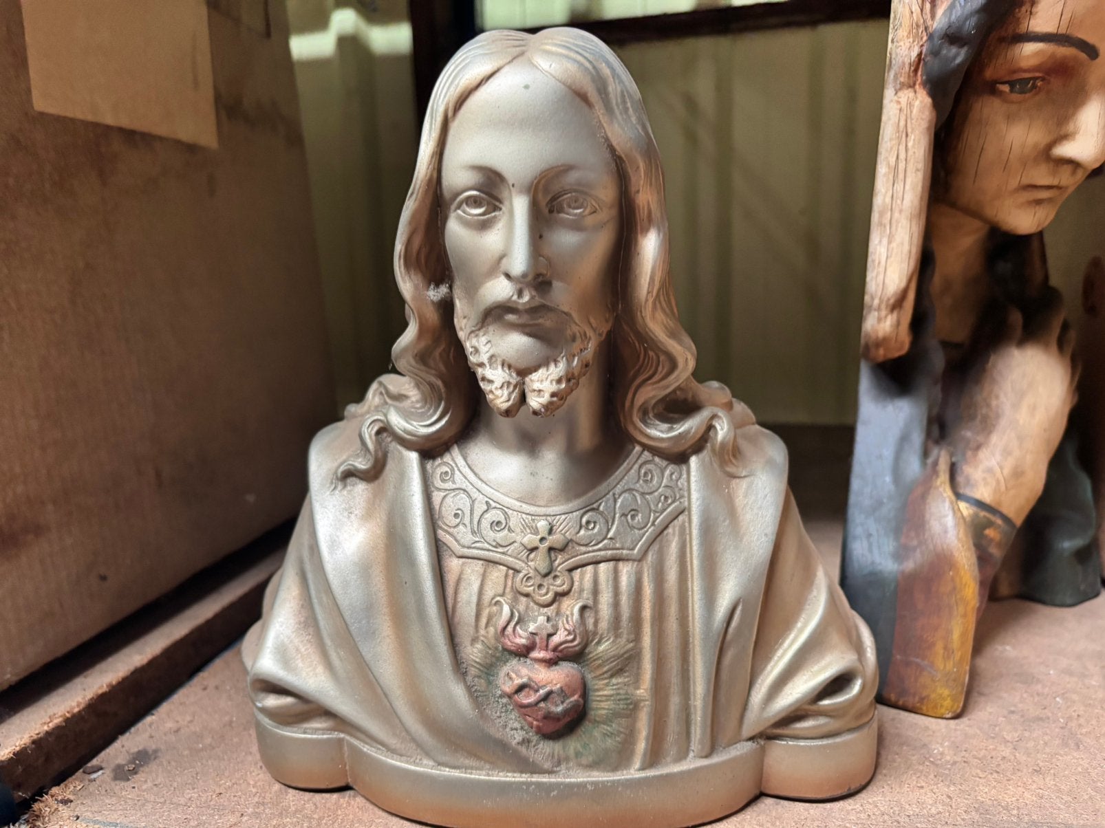 Bust Jesus, produit belge, Antiquités & Art, Art | Sculptures & Bois, Enlèvement ou Envoi, Buste