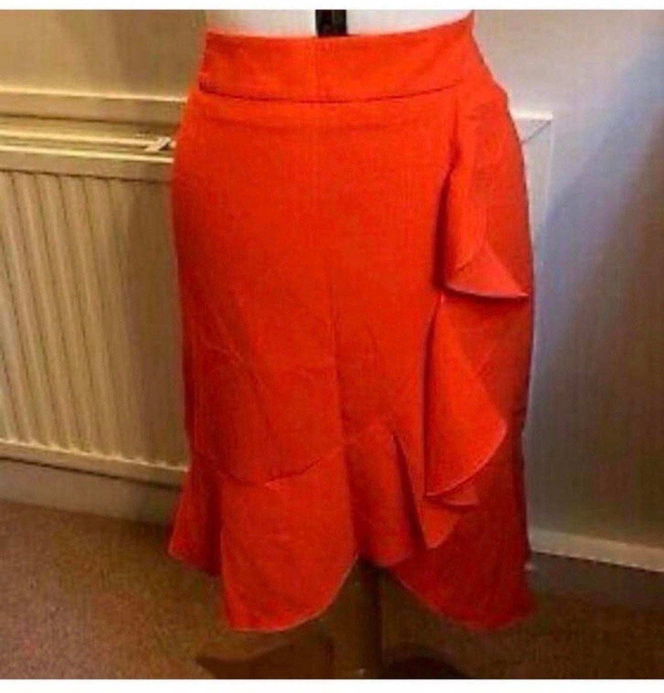 Jupe portefeuille à volants orange Oasis, L, longueur genou, Vêtements | Femmes, Jupes, Enlèvement ou Envoi, Longueur genou, Orange