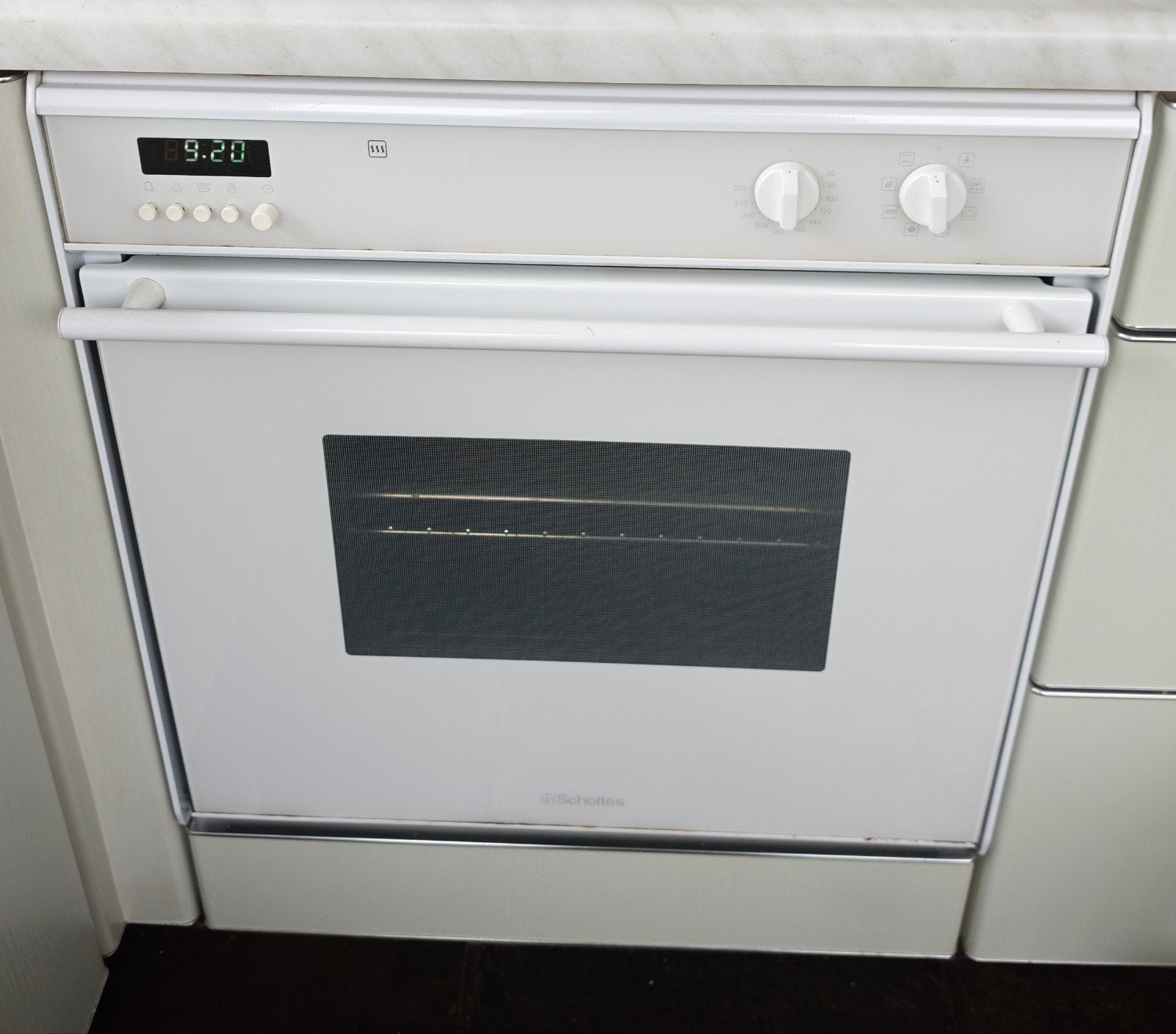 Scholtes Inbouwoven FE854 – Wit – Al Uitgebroken, Elektronische apparatuur, Ophalen