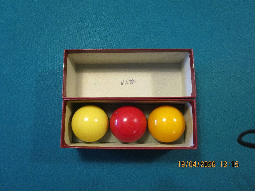 carambole biljartballen 61,5 mm, Ophalen of Verzenden, Gebruikt, Keu of Ballen