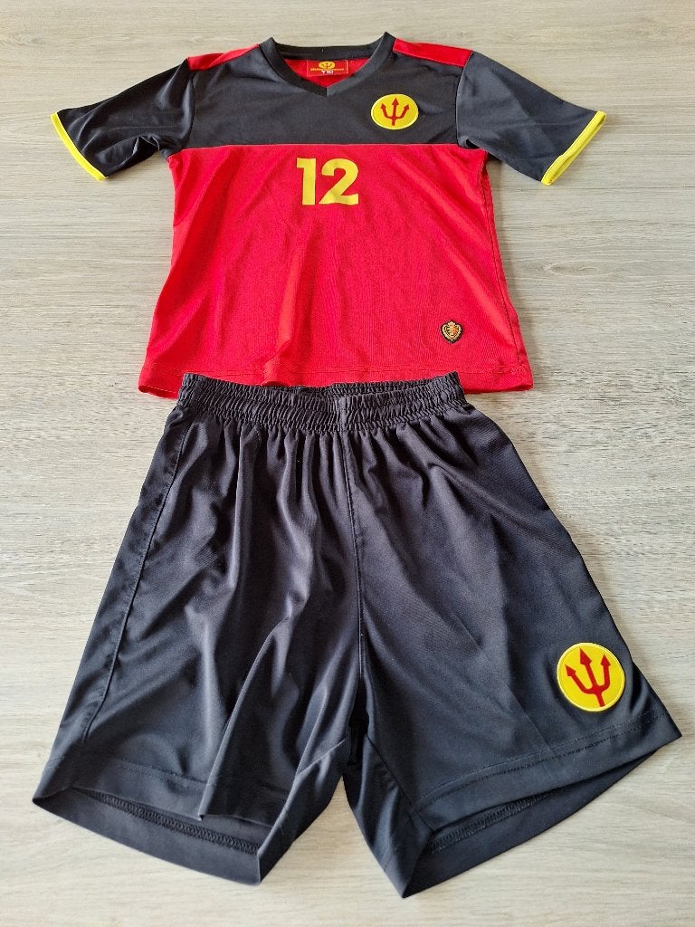 voetbaltenue Rode Duivels maat Y10, Ophalen of Verzenden, Zo goed als nieuw, Set