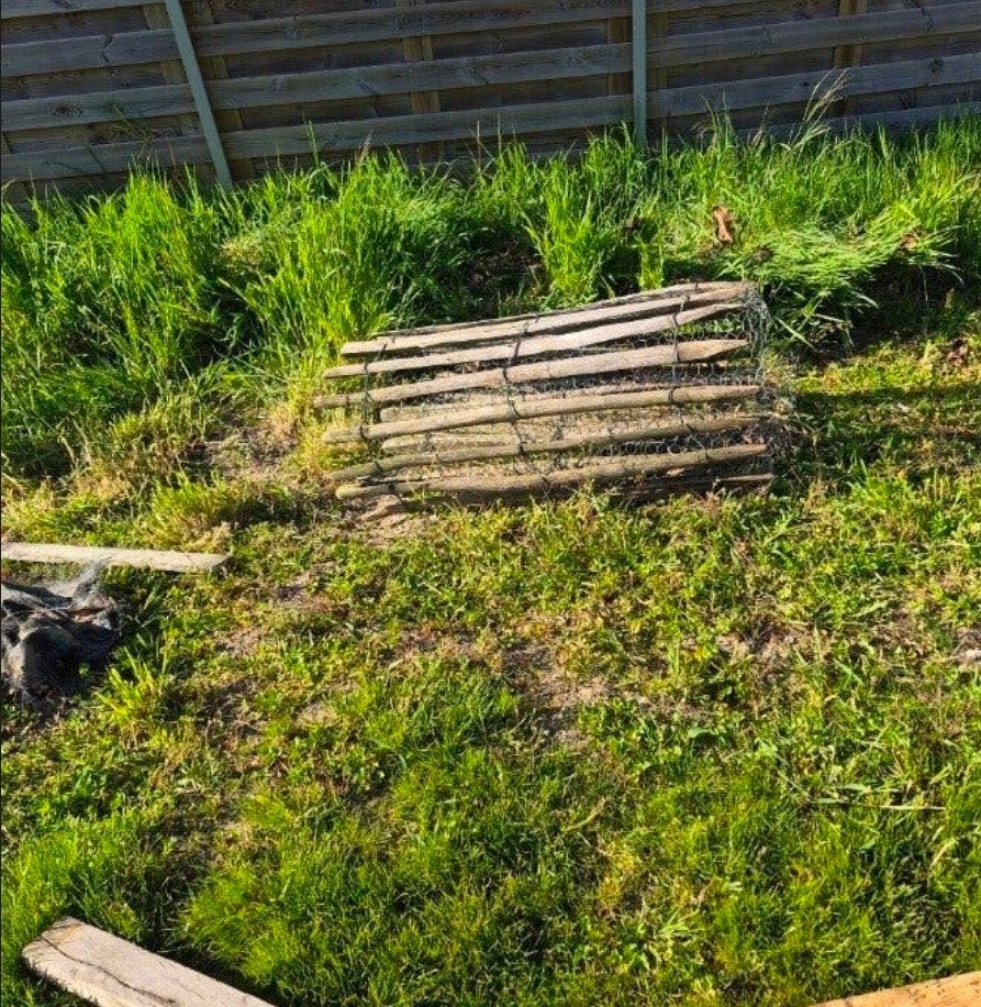 kastanje afsluiting  1m hoogte, Ophalen, Gebruikt