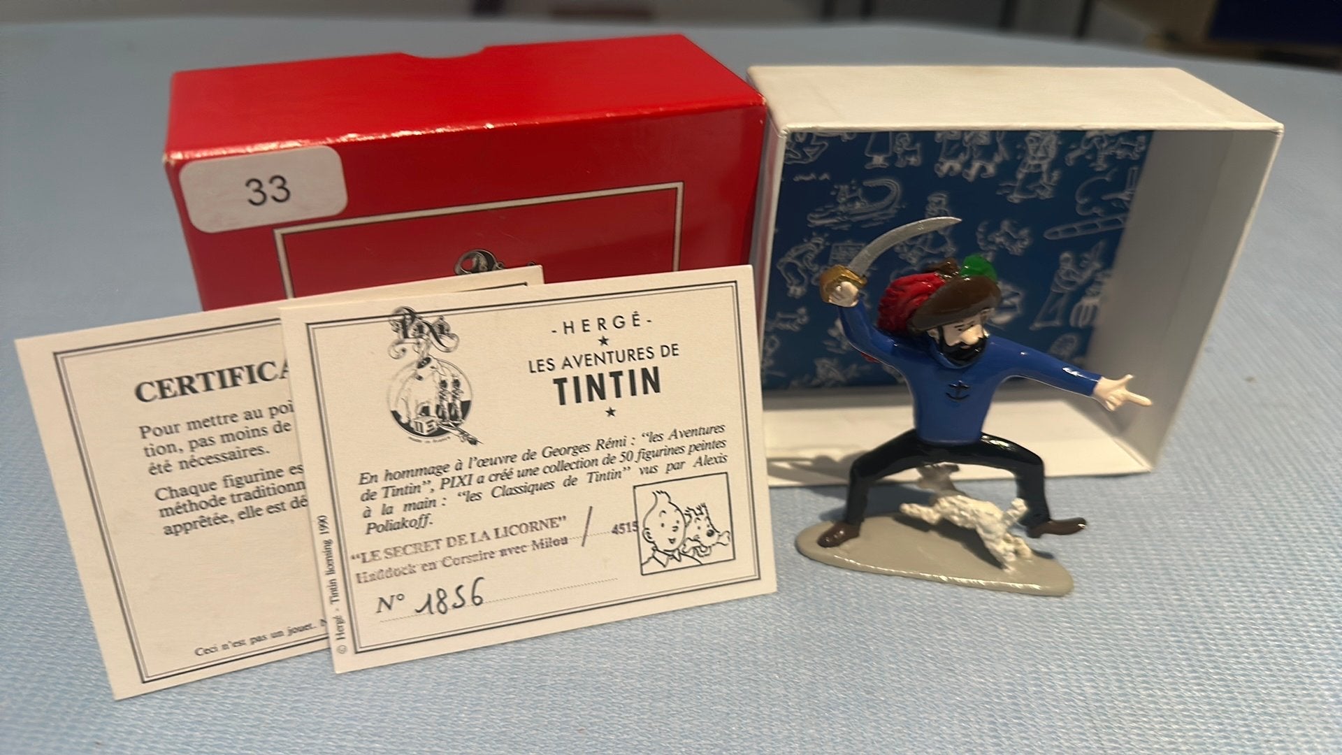 Haddock en corsaire, Enlèvement ou Envoi, Tintin, Comme neuf, Statue ou Figurine