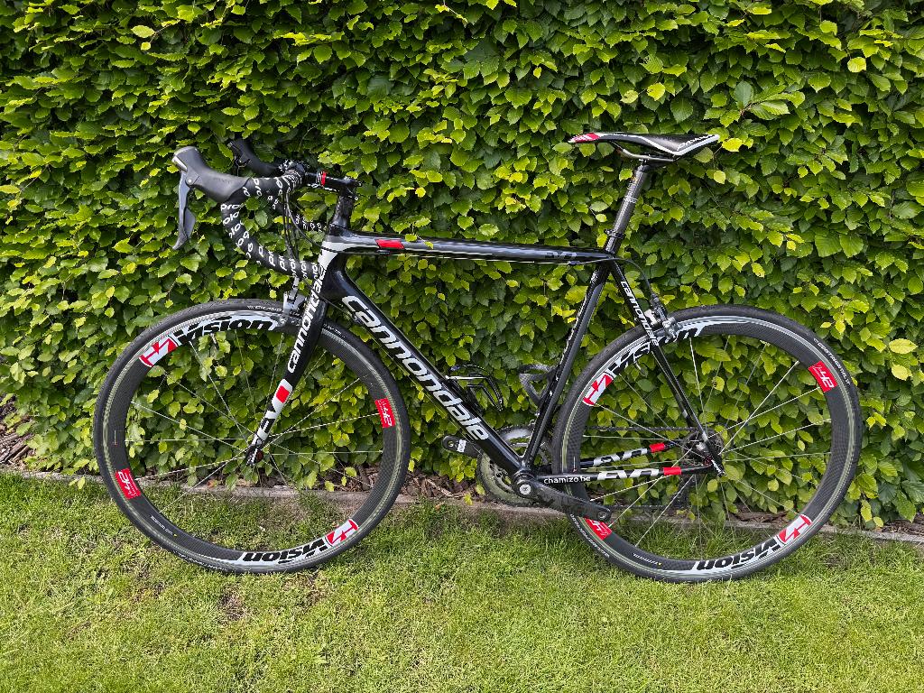 Cannondale SuperSix EVO 2015 Full Carbon + Carbon wielen, Gebruikt, Carbon, 15 tot 20 versnellingen, 57 tot 61 cm