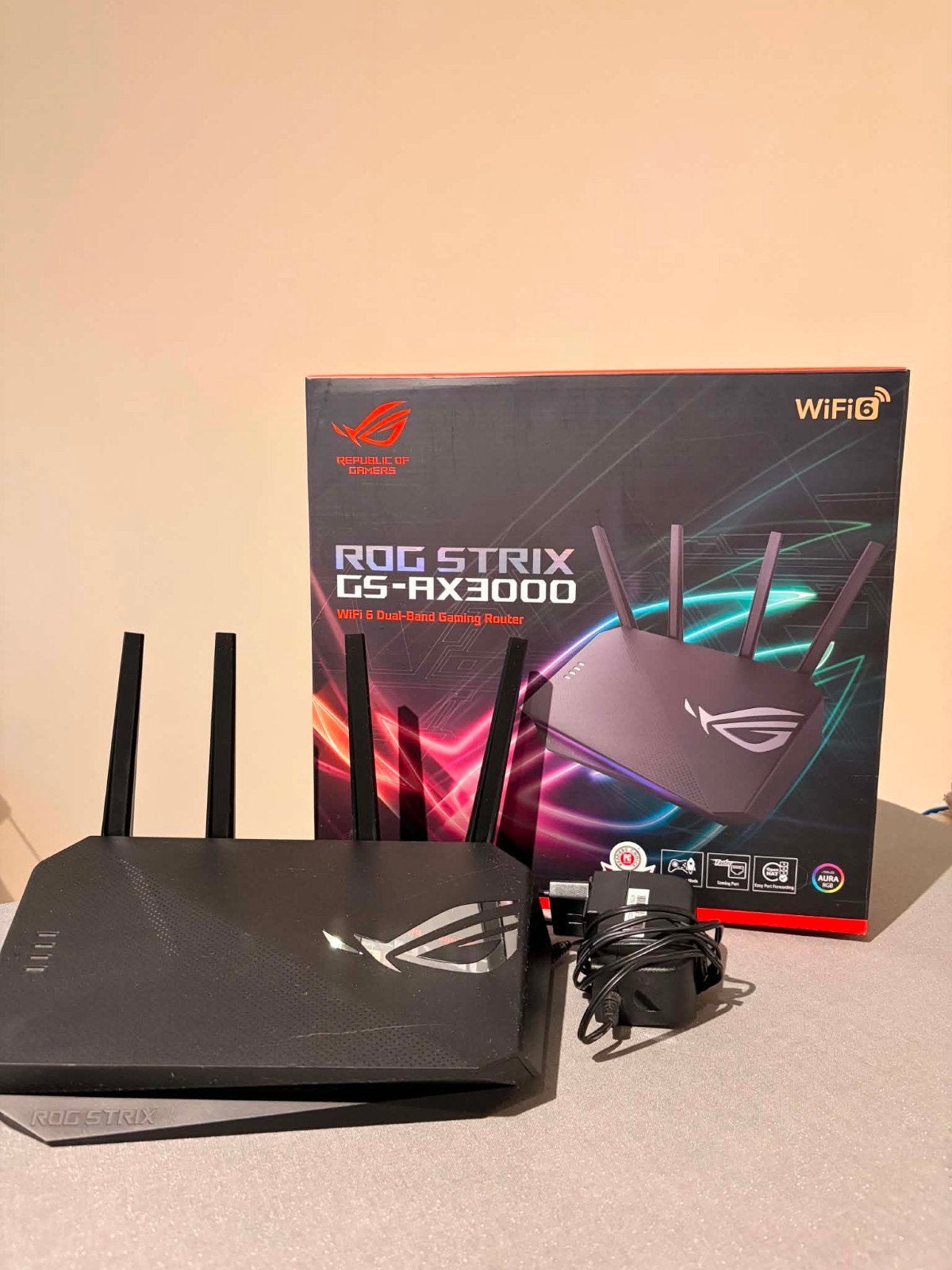 ASUS ROG Strix GS-AX3000 Wi-Fi 6 Gaming Router, Informatique & Logiciels, Enlèvement, Routeur