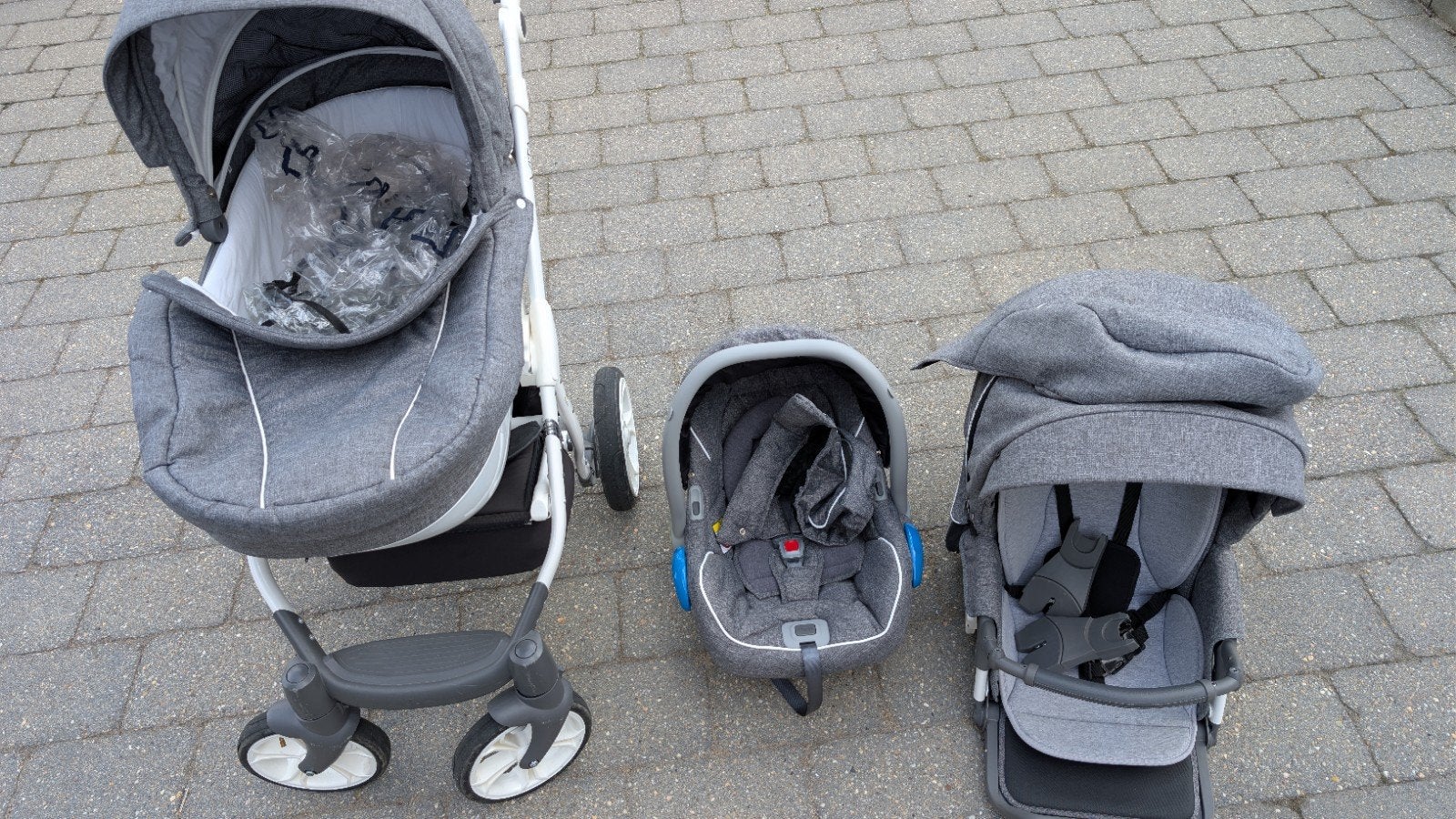 Poussette myjunior Vita, Kinderen en Baby's, Kinderwagens en Combinaties, Zo goed als nieuw, Kinderwagen, Overige merken, Duowagen