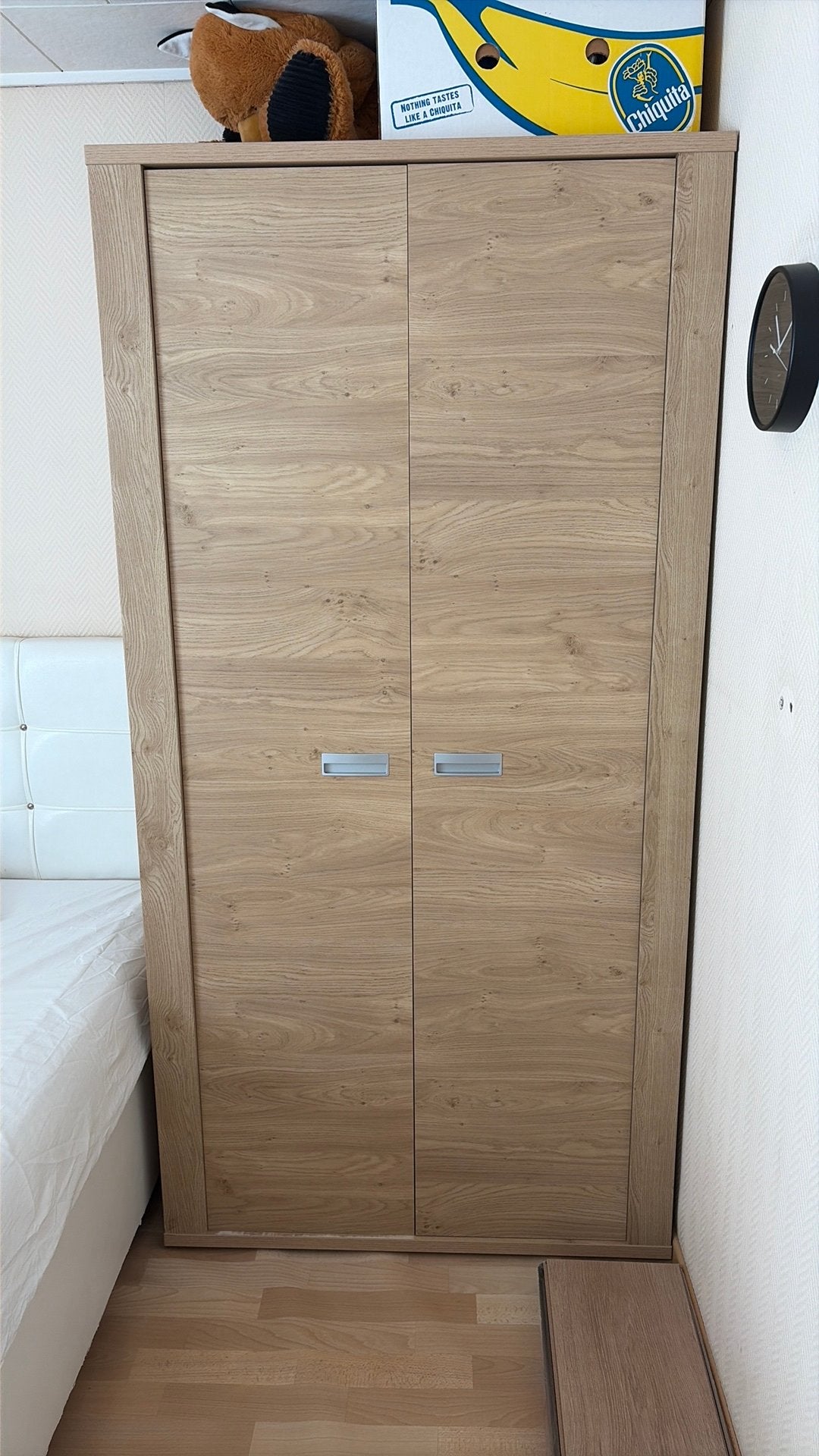 3-delige slaapkamerkastenset: kleerkast, commode, nachtkast, Ophalen, Gebruikt, Met plank(en), 50 tot 100 cm