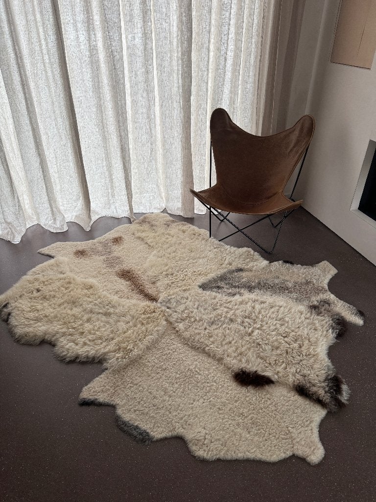 Tapijt schapenvacht, Maison & Meubles, 150 à 200 cm, 150 à 200 cm, Comme neuf, Enlèvement