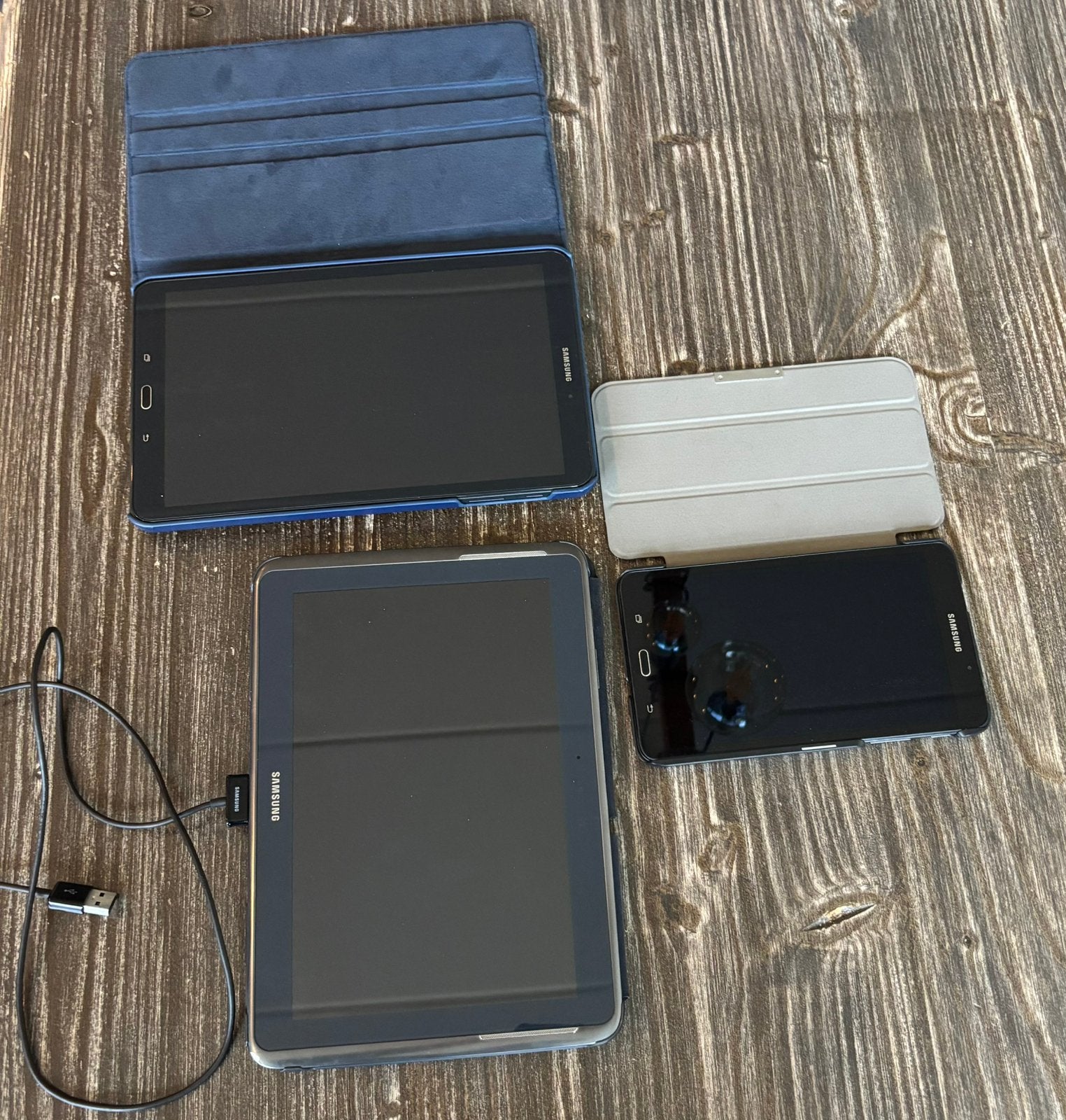 3 werkende tablets Samsung, Informatique & Logiciels, Enlèvement ou Envoi, Utilisé, Wi-Fi