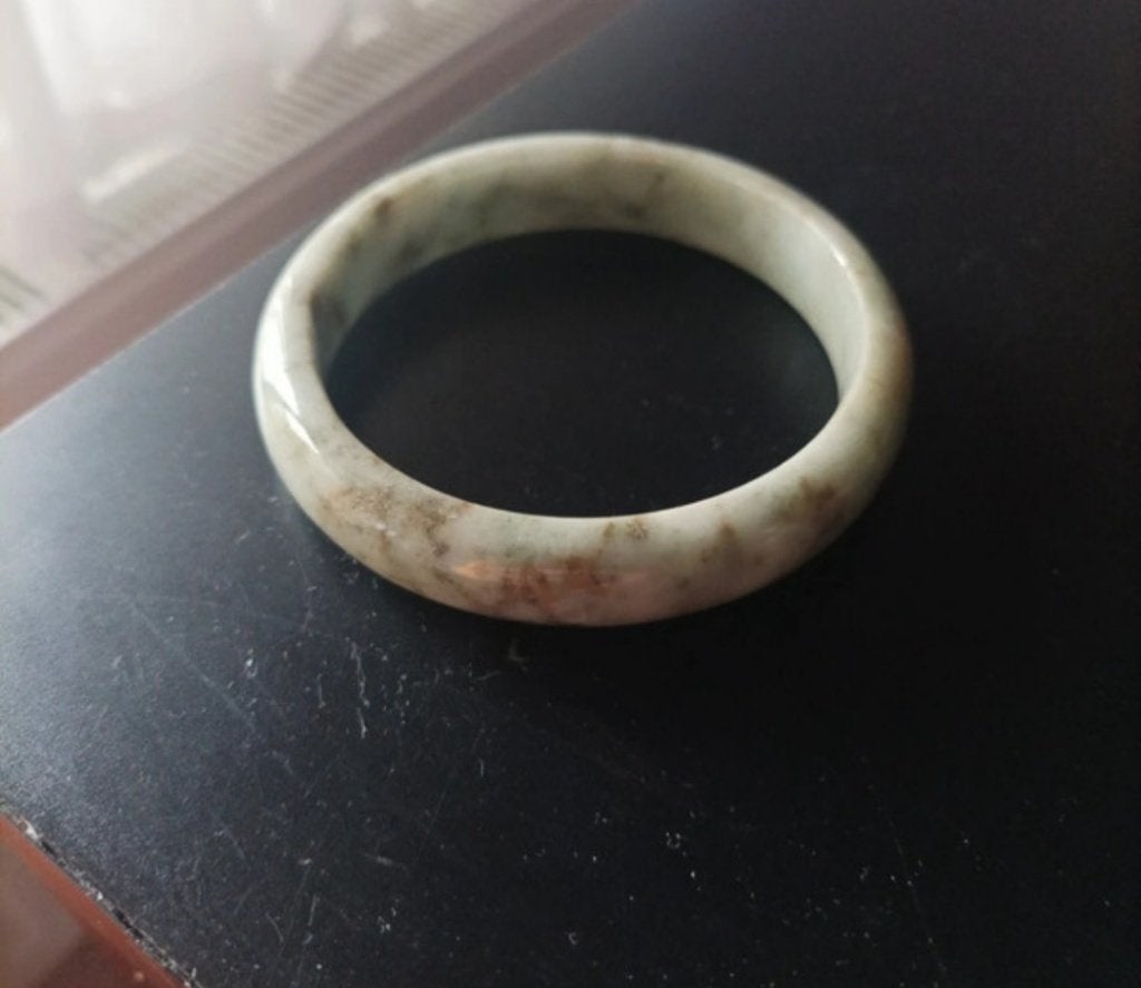 Armband in jade, Ophalen of Verzenden, Zo goed als nieuw, Overige kleuren, Overige materialen