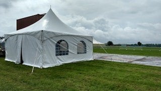 Pagode 5m x 5m te huur, Enlèvement