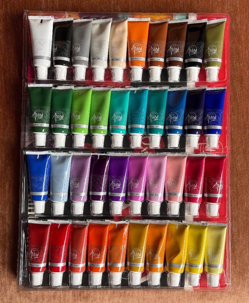 Set de peinture acrylique, Hobby & Loisirs créatifs, Peinture, Enlèvement, Comme neuf, Peinture acrylique