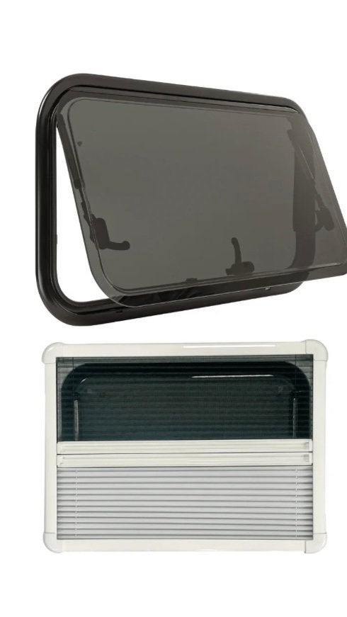 Nieuw Klapraam shade v met jaloezie en hor nordvan 450x700, Enlèvement, Neuf