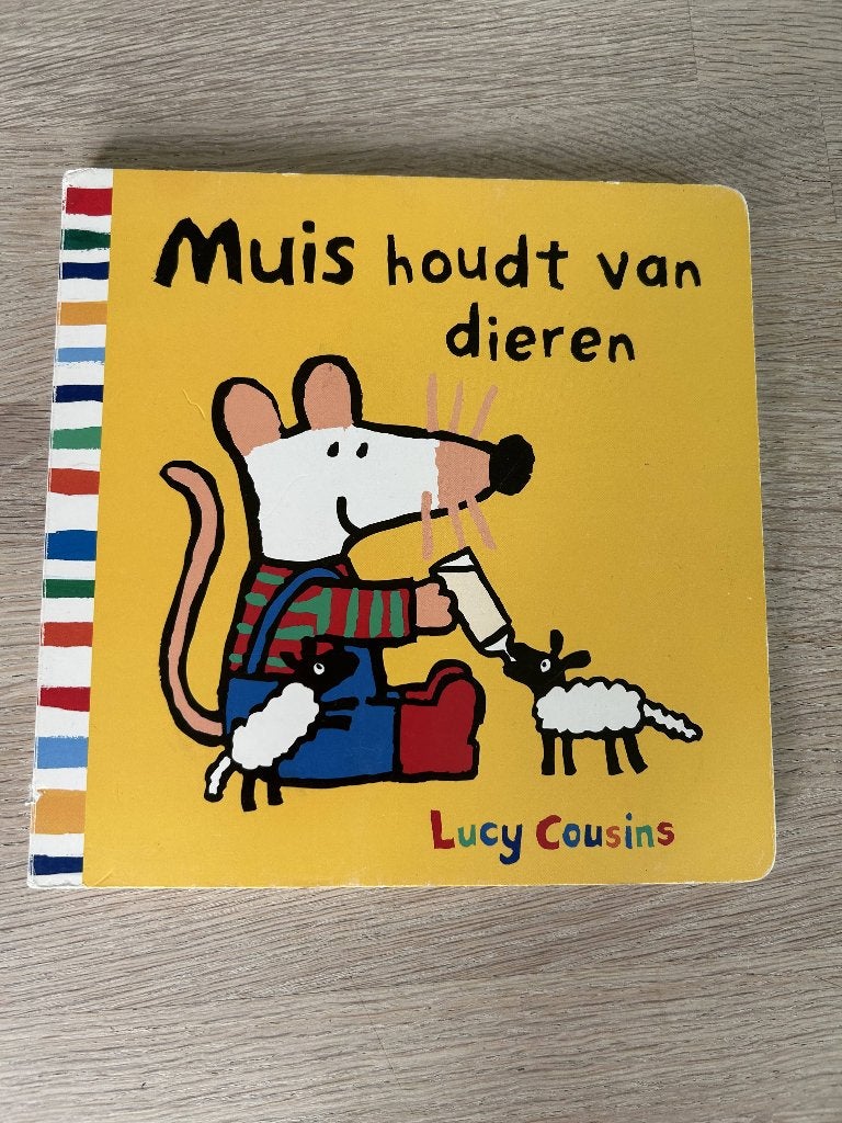 Boek 'Muis houdt van dieren' - Lucy Cousins karton, Lucy Cousins, Garçon ou Fille, Fiction général, Enlèvement