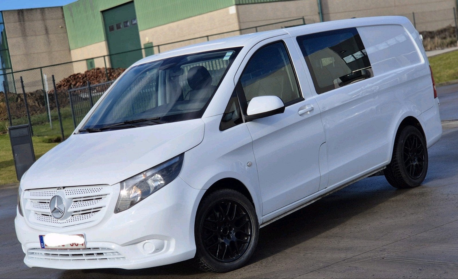Mercedes vito doub cabine 5pls an2017.235mkm 12900€, Autos, Cuir, Euro 6, Boîte manuelle, Mercedes-Benz