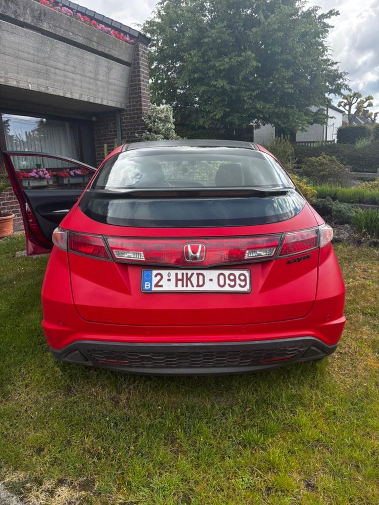 Honda civic 2008, Autos, Honda, Rouge, Achat, Boîte manuelle, 5 portes