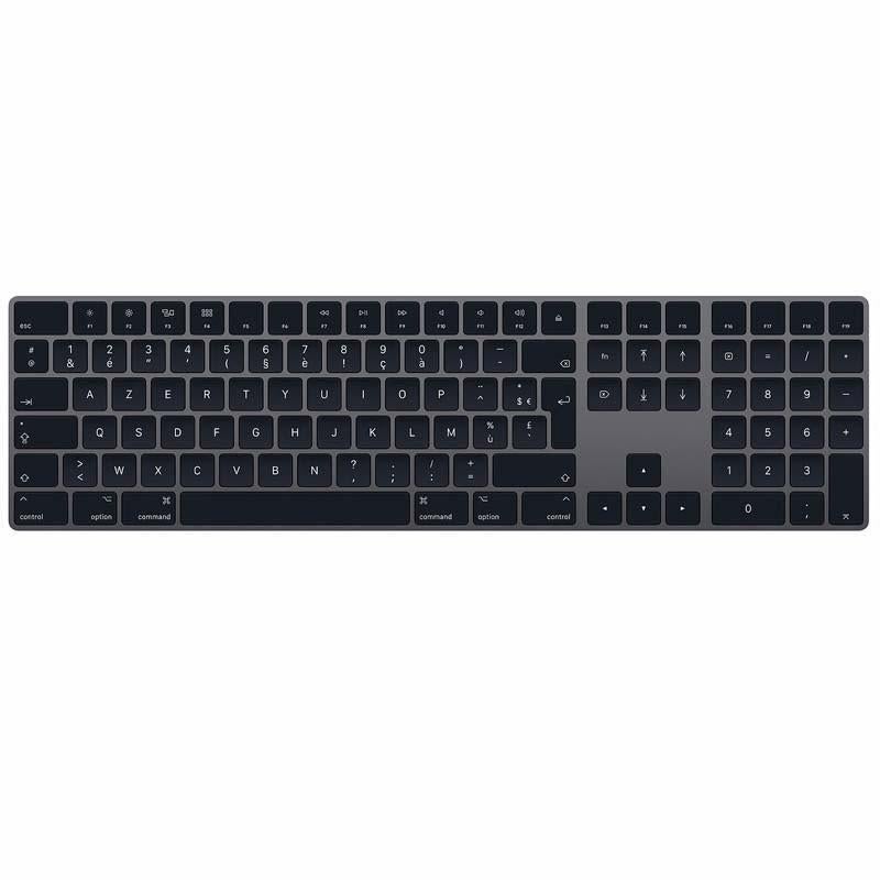 Apple Keyboard en muis zwart, Ophalen, Azerty, Zo goed als nieuw, Draadloos
