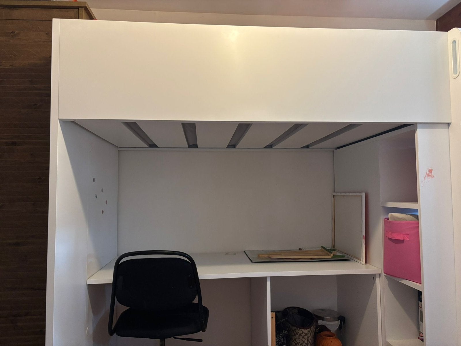 Ikea bed met bureau   (SMÅSTAD), Ophalen, Zo goed als nieuw