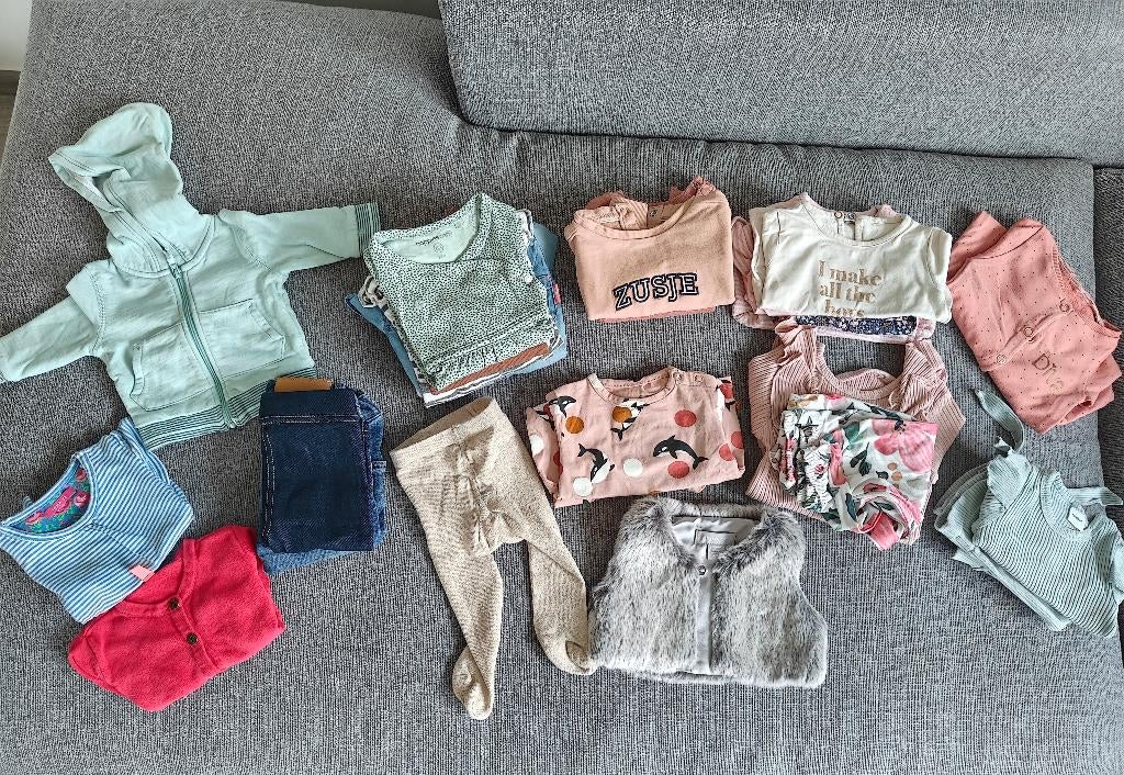 Kledingpakket maat 62 meisje, Ophalen, Zo goed als nieuw, Maat 62