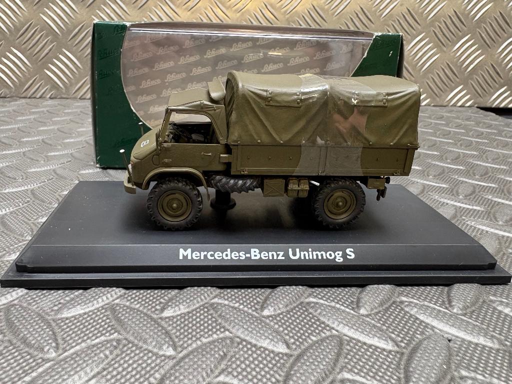 Mercedes-Benz UNIMOG S  404 MILITAIRE  1/43 SCHUCO, Verzenden, Nieuw, Bus of Vrachtwagen, Schuco