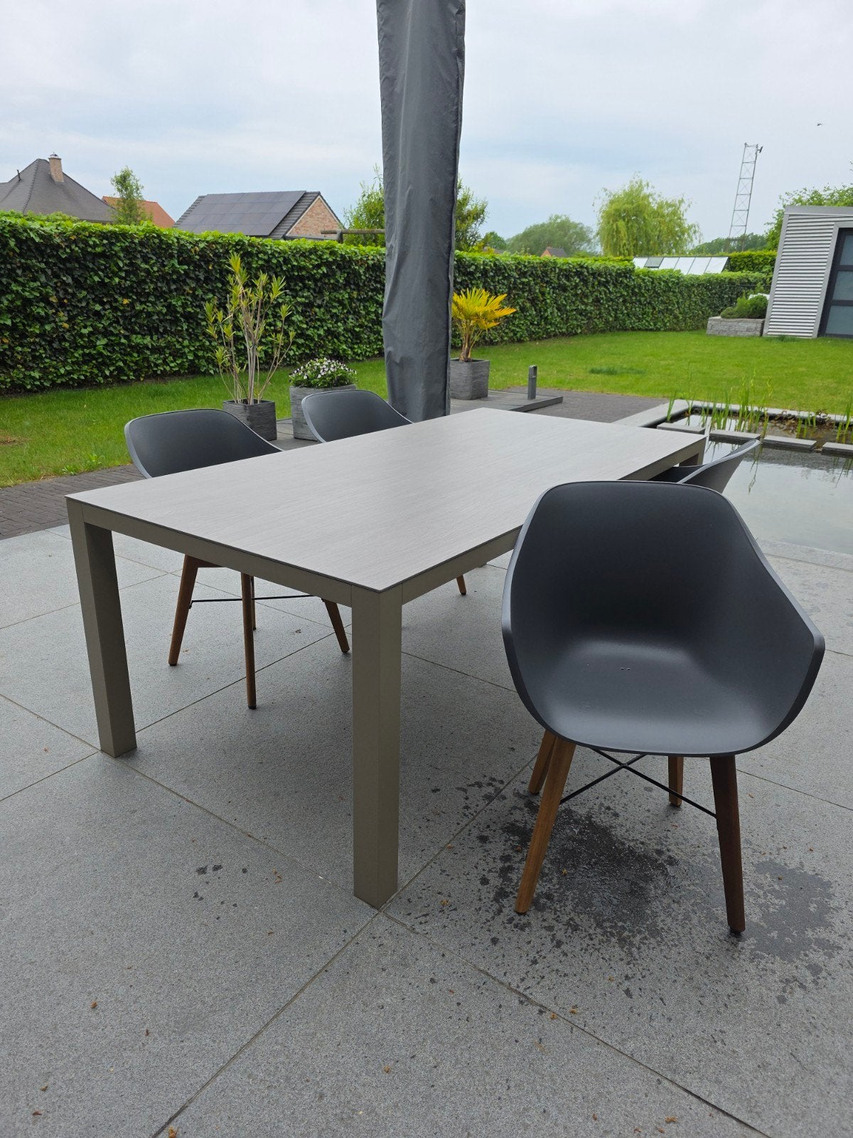 Table de Jardin + 4 sièges, Jardin & Terrasse, Enlèvement