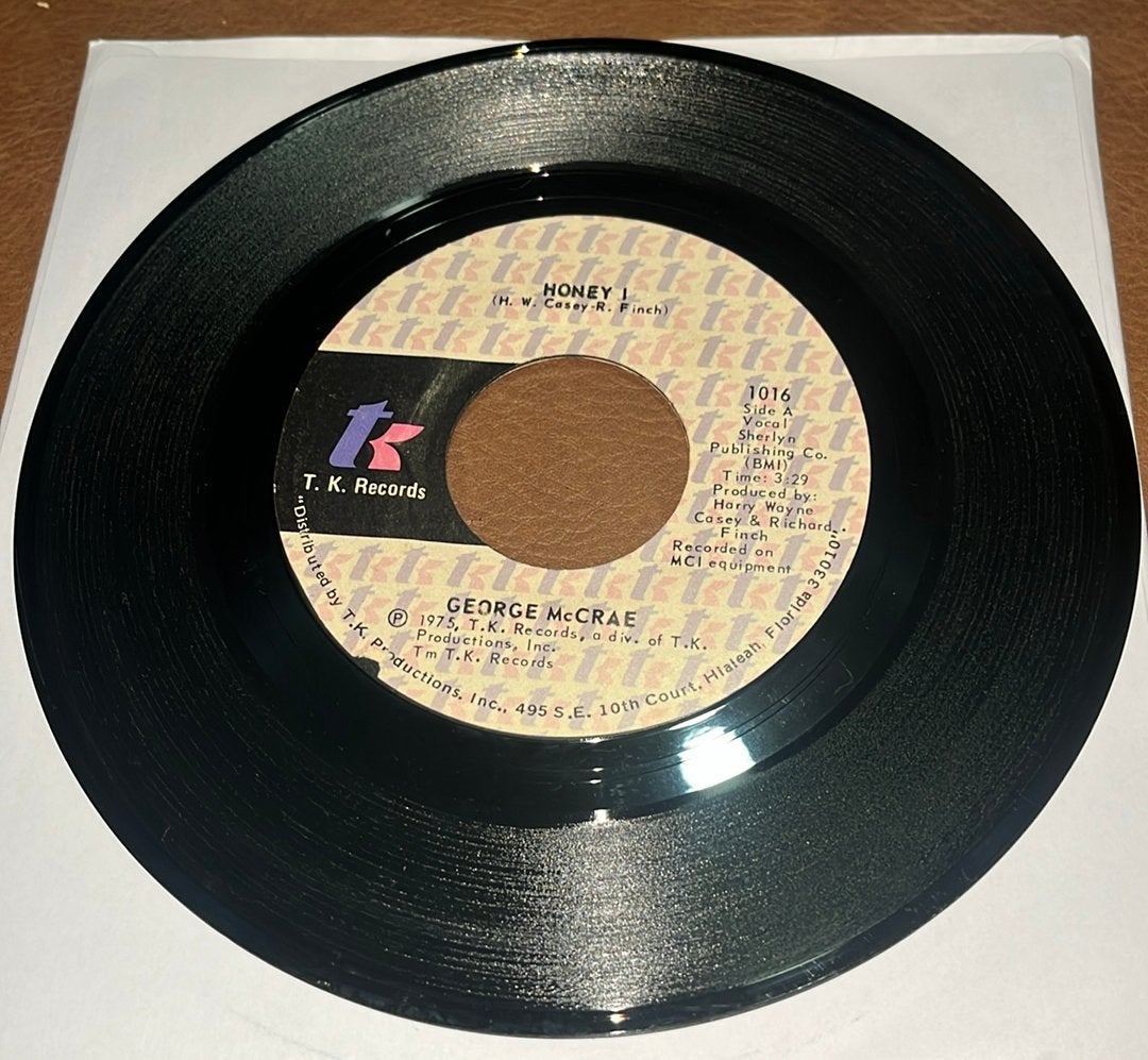George McCrae ‎– Honey I - 7” vinyl single - USA 1975, Ophalen of Verzenden, Gebruikt