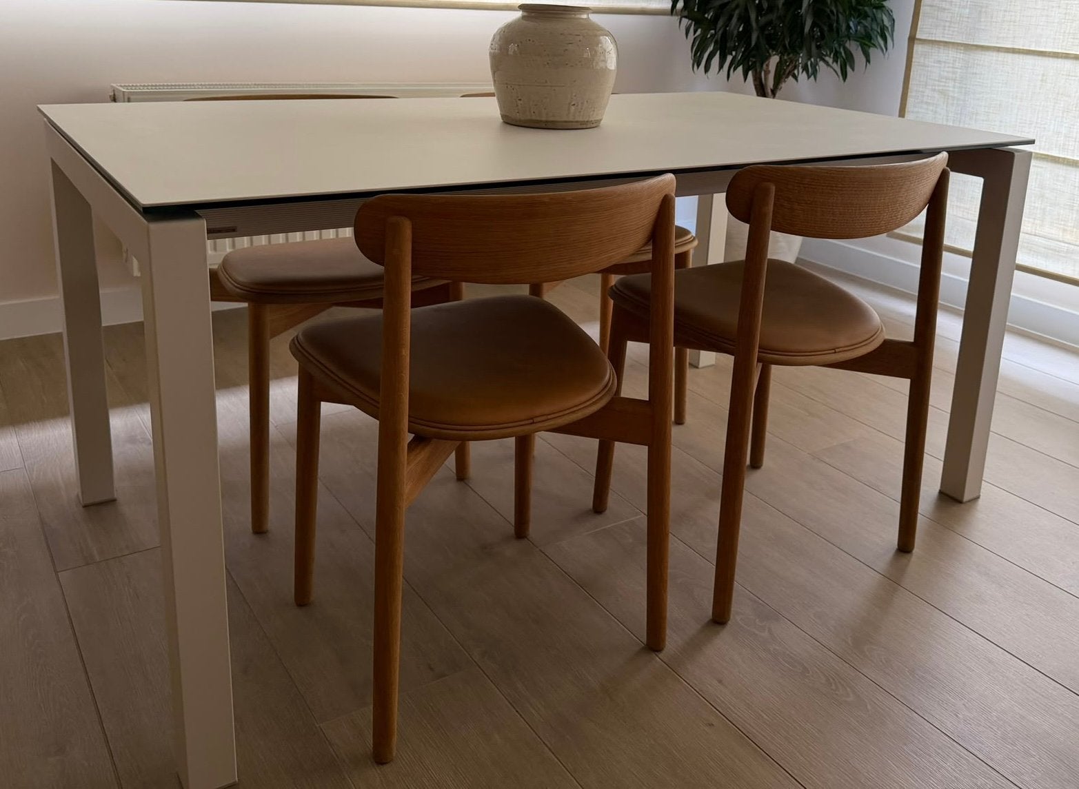 Table moderne, Cinq personnes ou plus, Comme neuf, Verre, Enlèvement