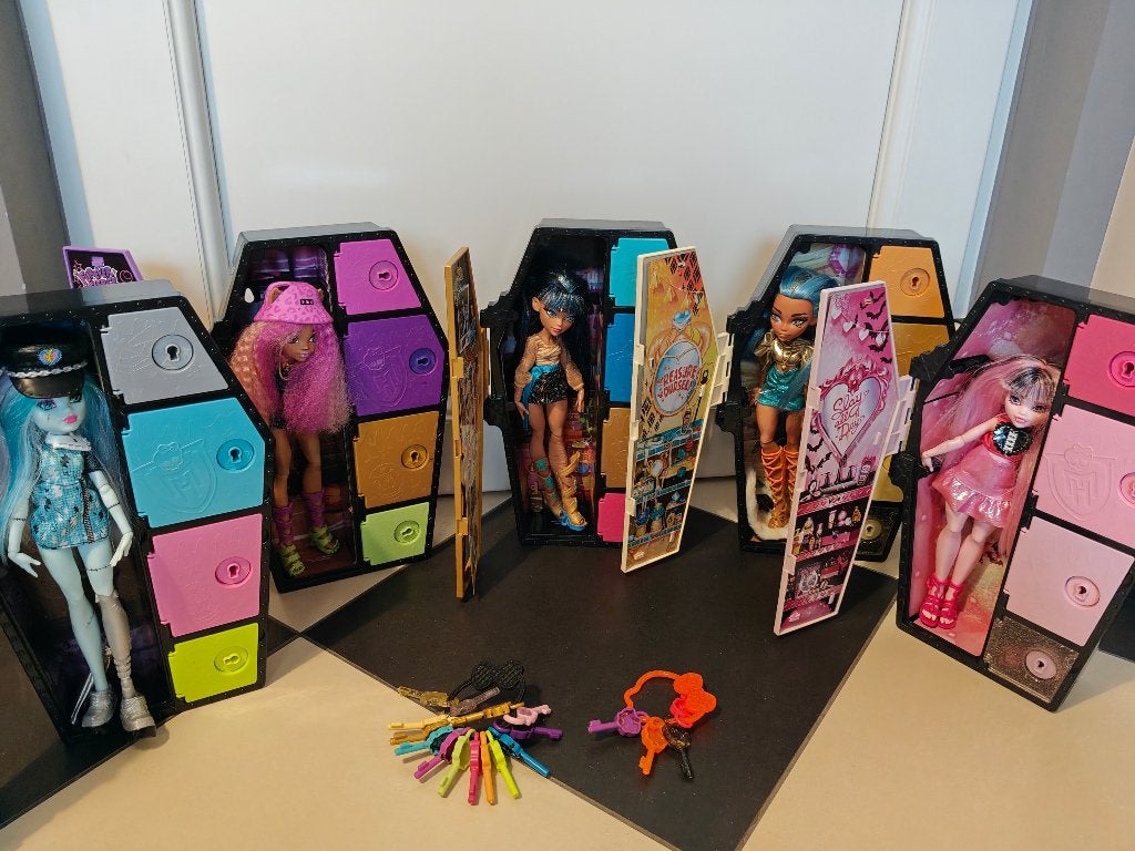 Verzameling 5 Monster High Poppen incl. Extra's, Ophalen of Verzenden, Zo goed als nieuw, Pop