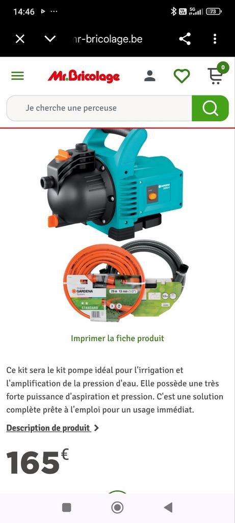 Pompe à eau Gardena 3000/4, Enlèvement ou Envoi