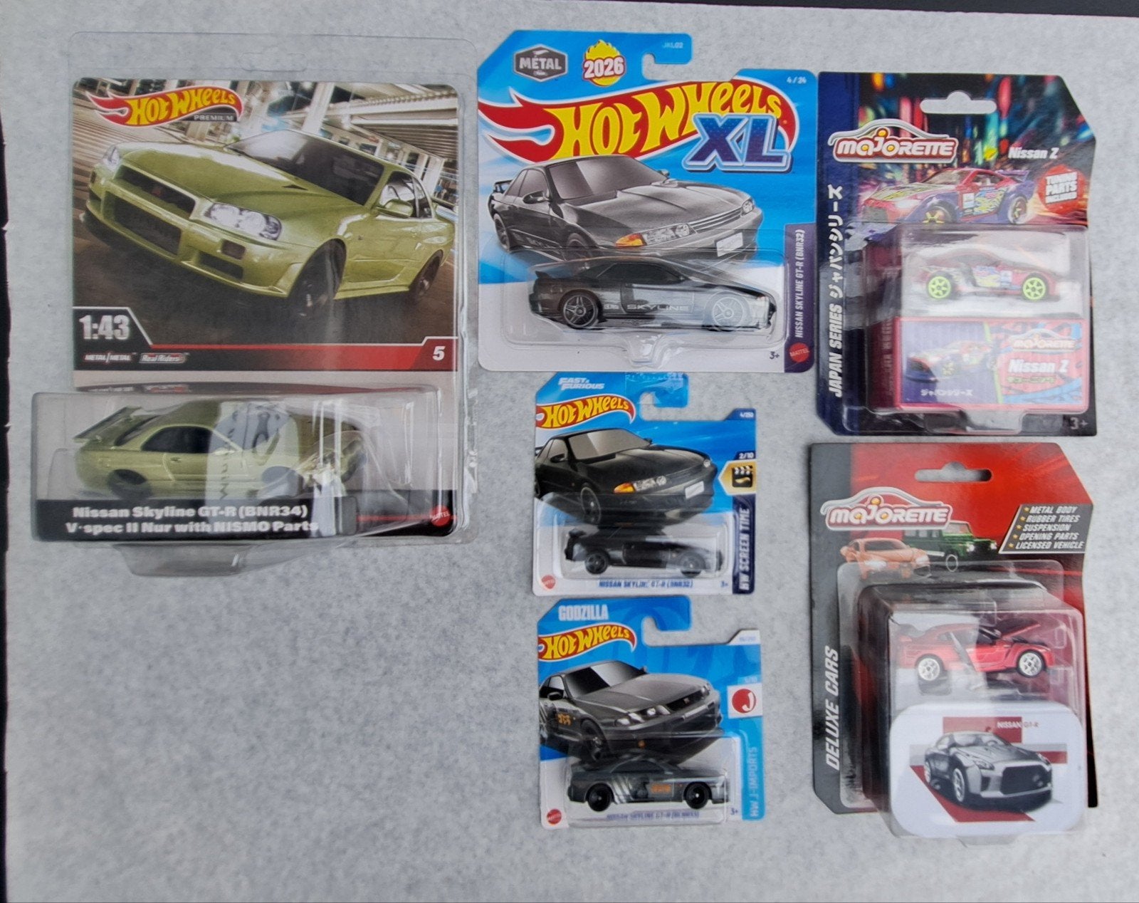 lot Nissan hotwheels majorette, Enlèvement ou Envoi, Comme neuf, Voiture