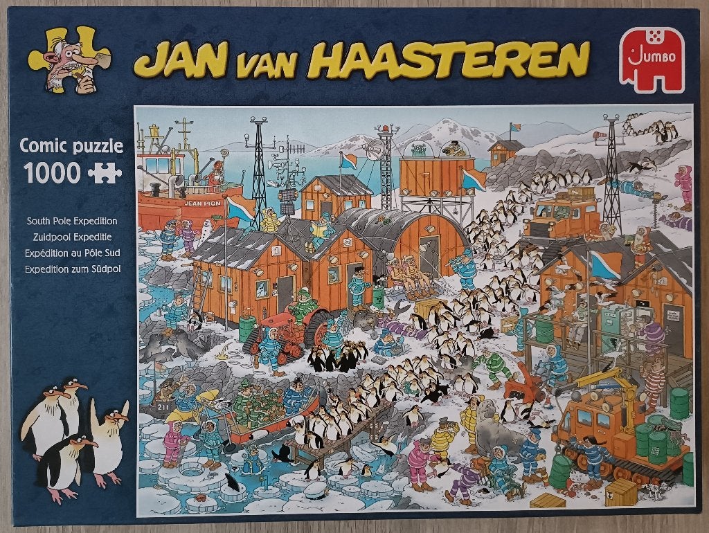 Puzzel Jan van Haasteren "Zuidpoolexpeditie", Enlèvement ou Envoi, 500 à 1500 pièces, Comme neuf, Puzzle