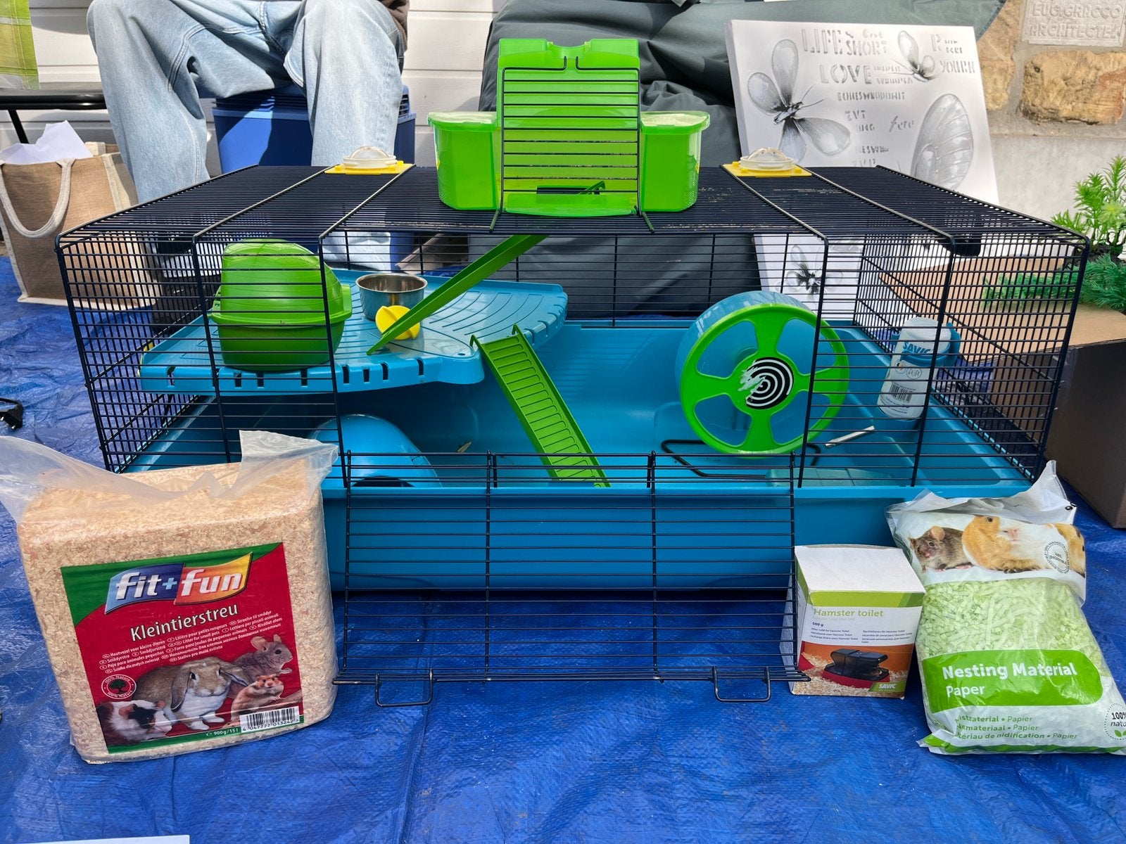 Cage à rongeur (hamster, cobaye, gerbille,…), 75 à 110 cm, Cage, Comme neuf, Enlèvement