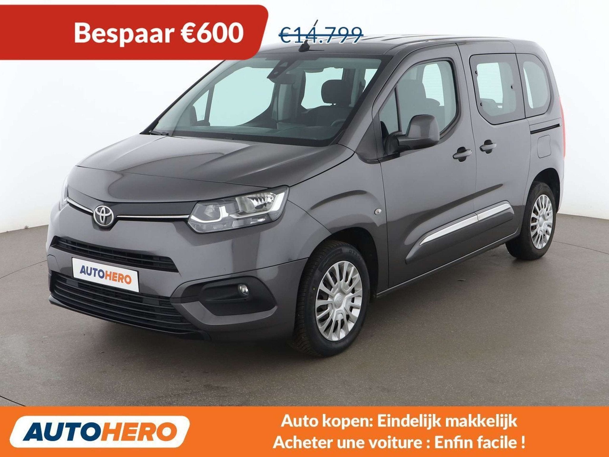 Toyota PROACE CITY 1.2 Turbo L1 Shuttle (bj 2020), Auto's, Voorwielaandrijving, Stof, Gebruikt, 1199 cc