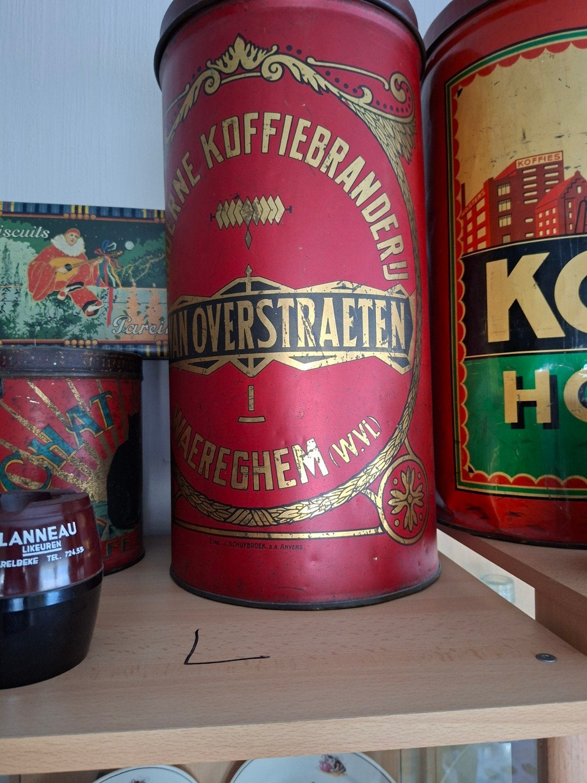 koffie blik groot, Verzamelen, Blikken, Ophalen of Verzenden, Gebruikt, Koffie, Overige merken
