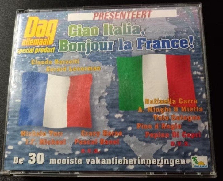 dubbel CD Ciao Italia, Bonjour la France, Enlèvement ou Envoi, Compilation, Utilisé, Musique du monde