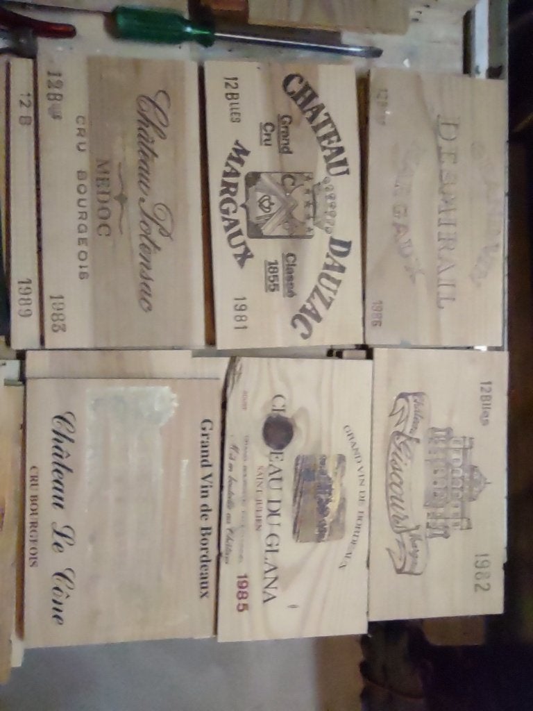 Caisses à vin à panneaux frontaux en bois, Enlèvement ou Envoi, Utilisé