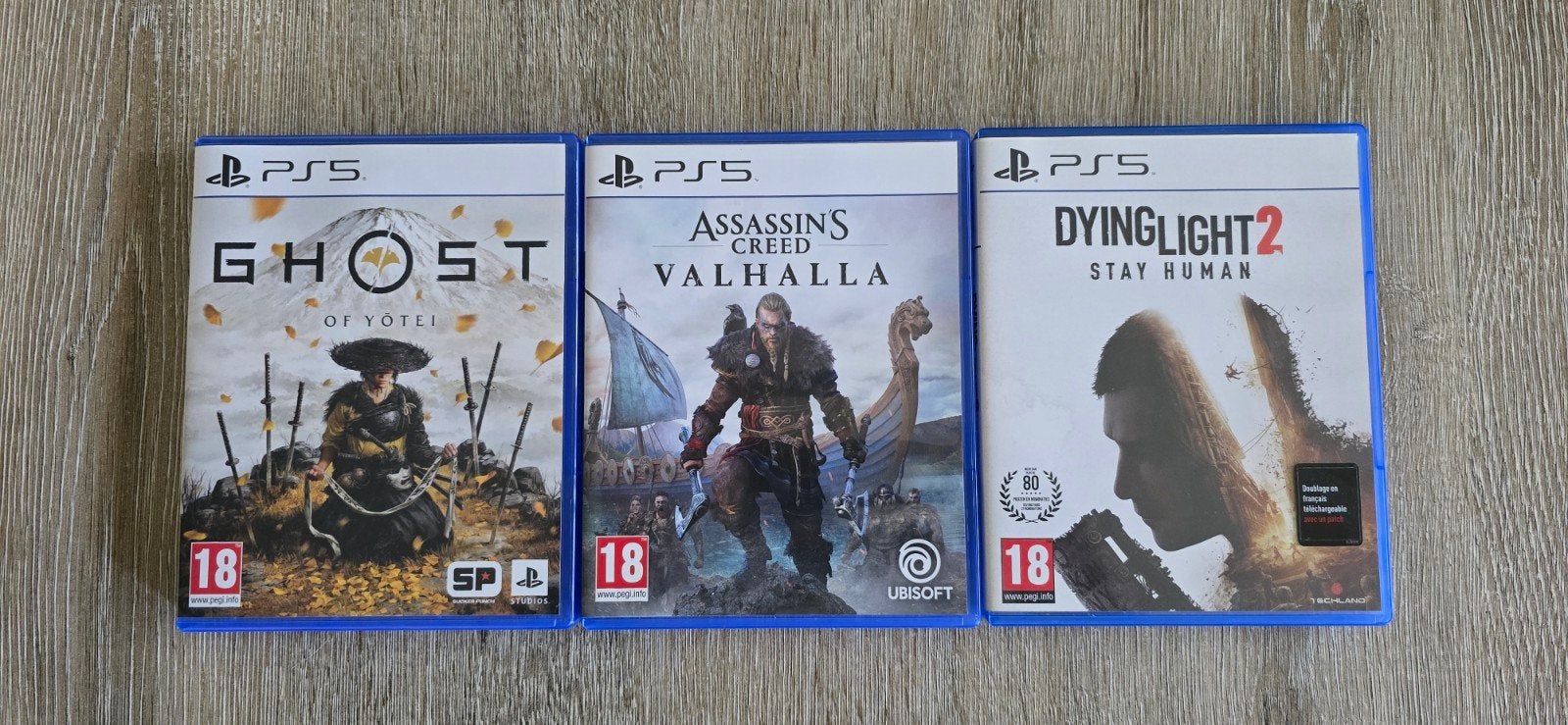 Ps5 Ghost of Yotei, Valhalla en Dying light 2, Games en Spelcomputers, Ophalen of Verzenden, Zo goed als nieuw, Avontuur en Actie