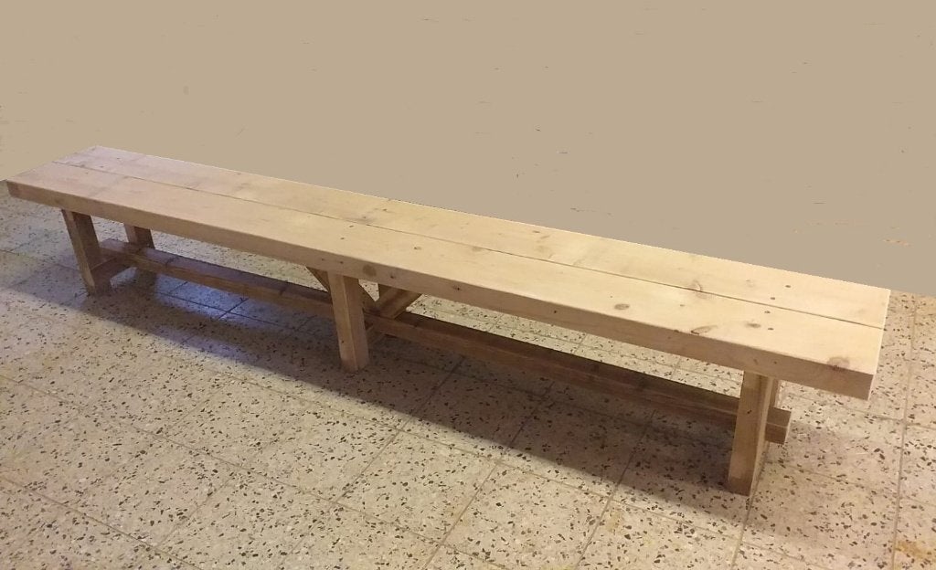 Tuinbankjes, tuintafels van balken sloophout / hardhout., Tuin en Terras, Tuinbanken, Ophalen, Nieuw, Hout
