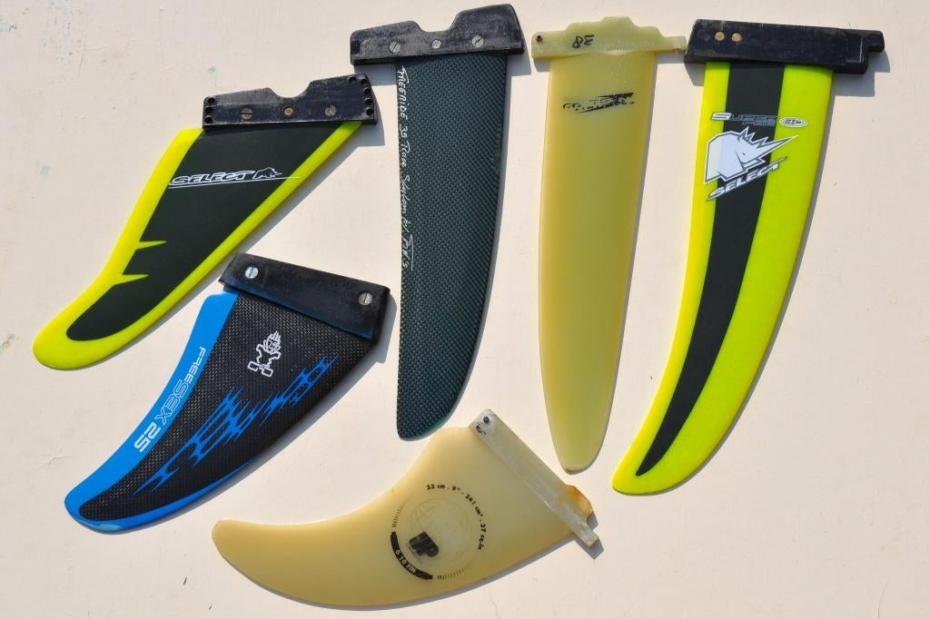 Vinnen - vinnen - vinnen, Watersport en Boten, Windsurfen, Gebruikt, Overige typen, Met vin(nen), Met draagtas, Ophalen