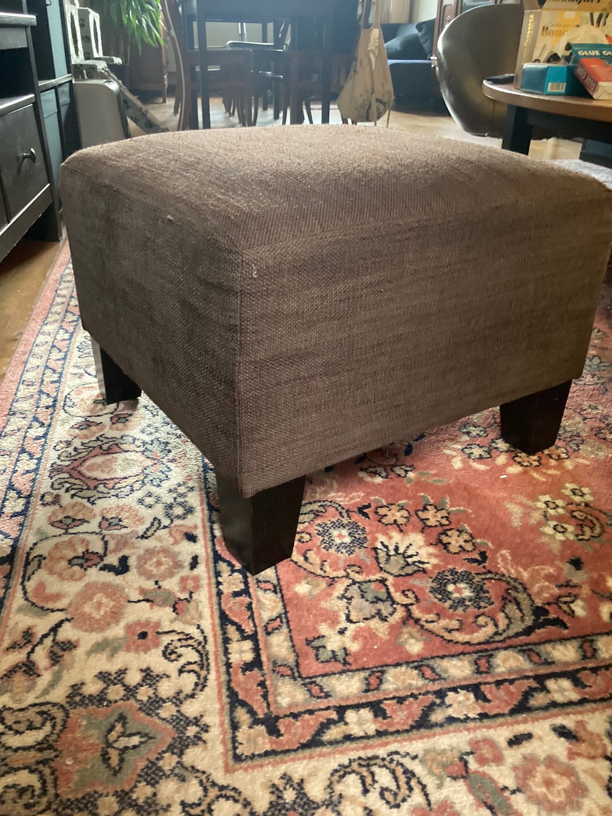 Poef (goede staat) van IKEA, Ophalen, Hout, 50 tot 75 cm, Zo goed als nieuw