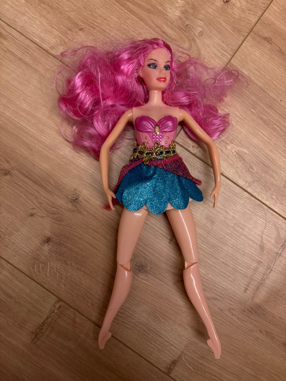 Speelpop ballerina met plooibenen, Ophalen of Verzenden, Gebruikt, Barbie