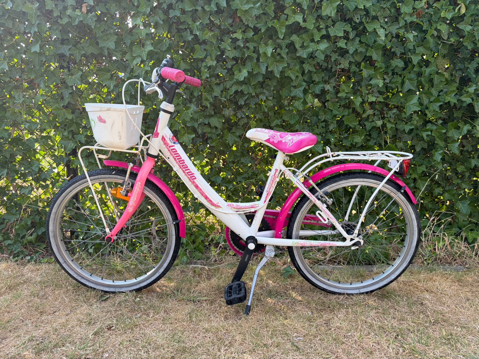 Meisjes fiets Lombardo 20 inch, Ophalen, Gebruikt, Velgrem, Handrem