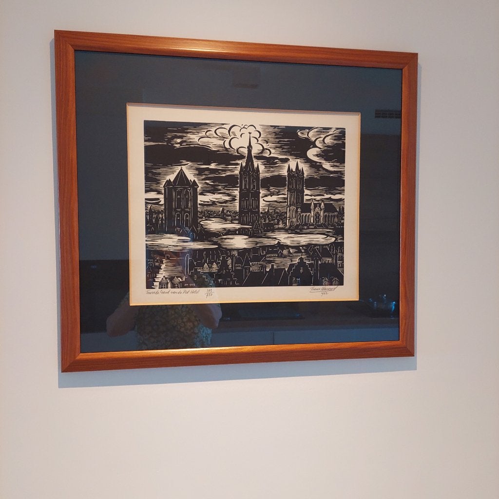 Kunst, Antiek en Kunst, Ophalen, Gedateerd, Stads- / dorpsgezicht, Overige technieken