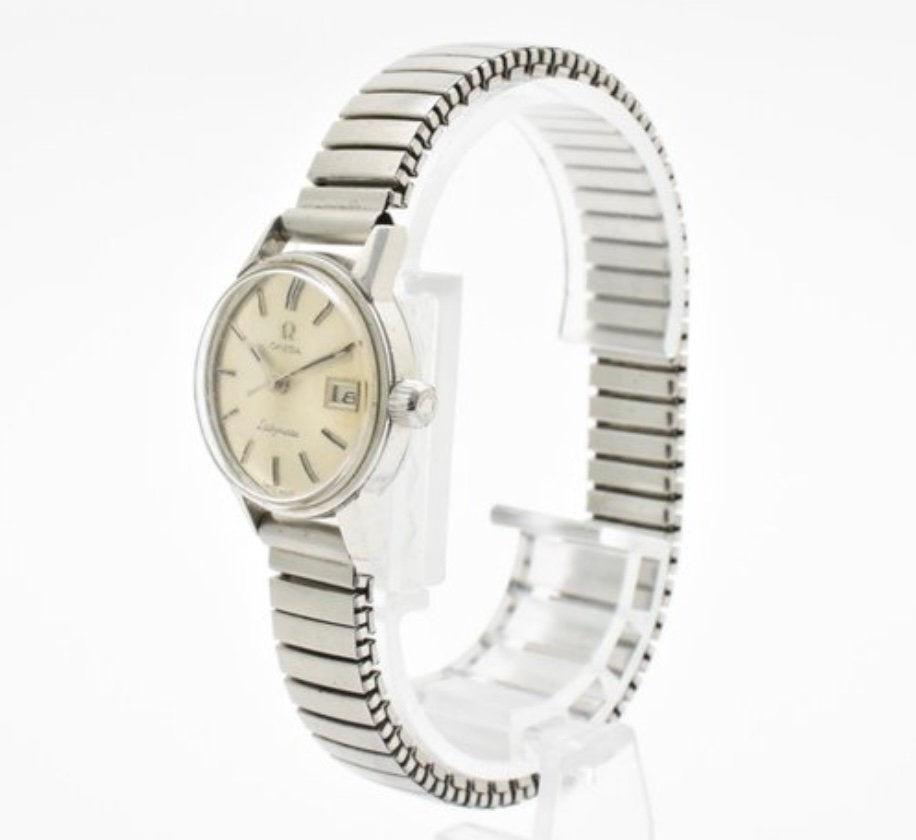 Omega Ladymatic vintage 1960, Handtassen en Accessoires, Horloges | Dames, Gebruikt, Polshorloge, Overige merken, Staal, Staal