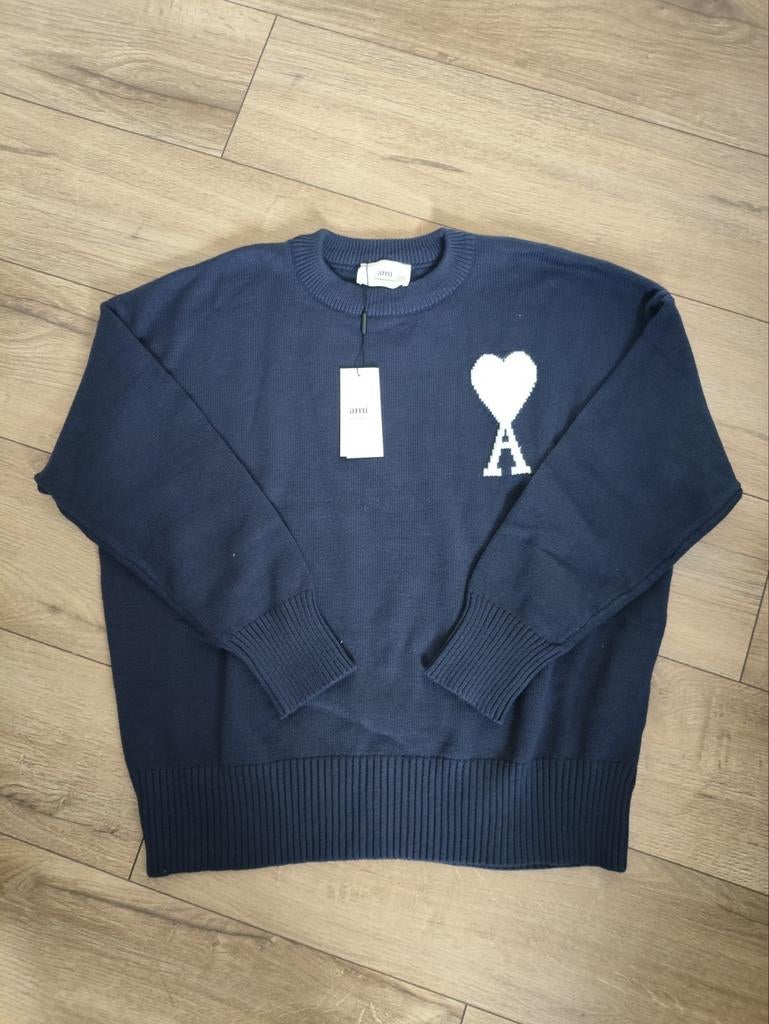 Pull Ami Paris, taille L bleu foncé, Enlèvement ou Envoi, Taille 52/54 (L)