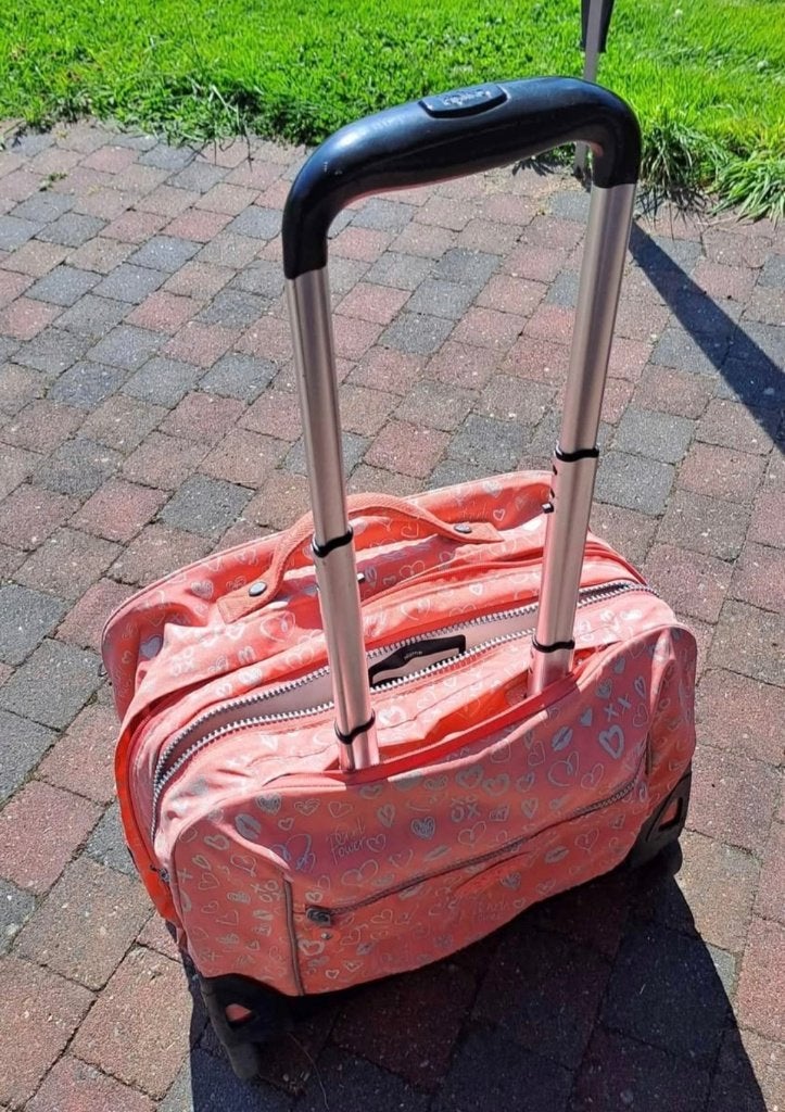 Cartable à roulettes Kipling, Enlèvement, Comme neuf, Rose, Porte-documents ou Cartable