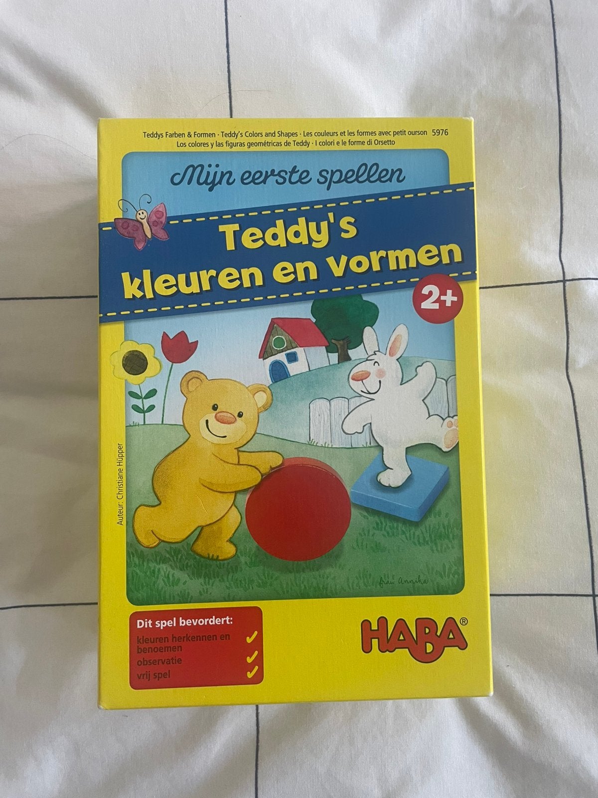 Haba - Teddy's vormen en kleuren, Kinderen en Baby's, Ophalen of Verzenden, Zo goed als nieuw